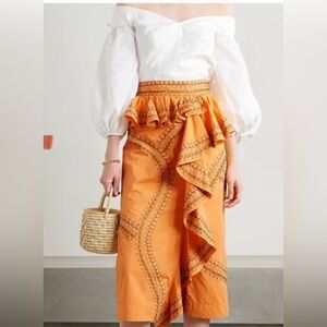 Ulla Johnson Skirt Women’s size 4 Ruffle midi skirt